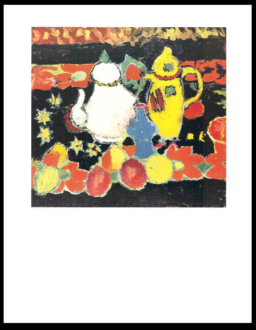 Jawlenski von, Alexej - Still life with yellow and white jug - art print