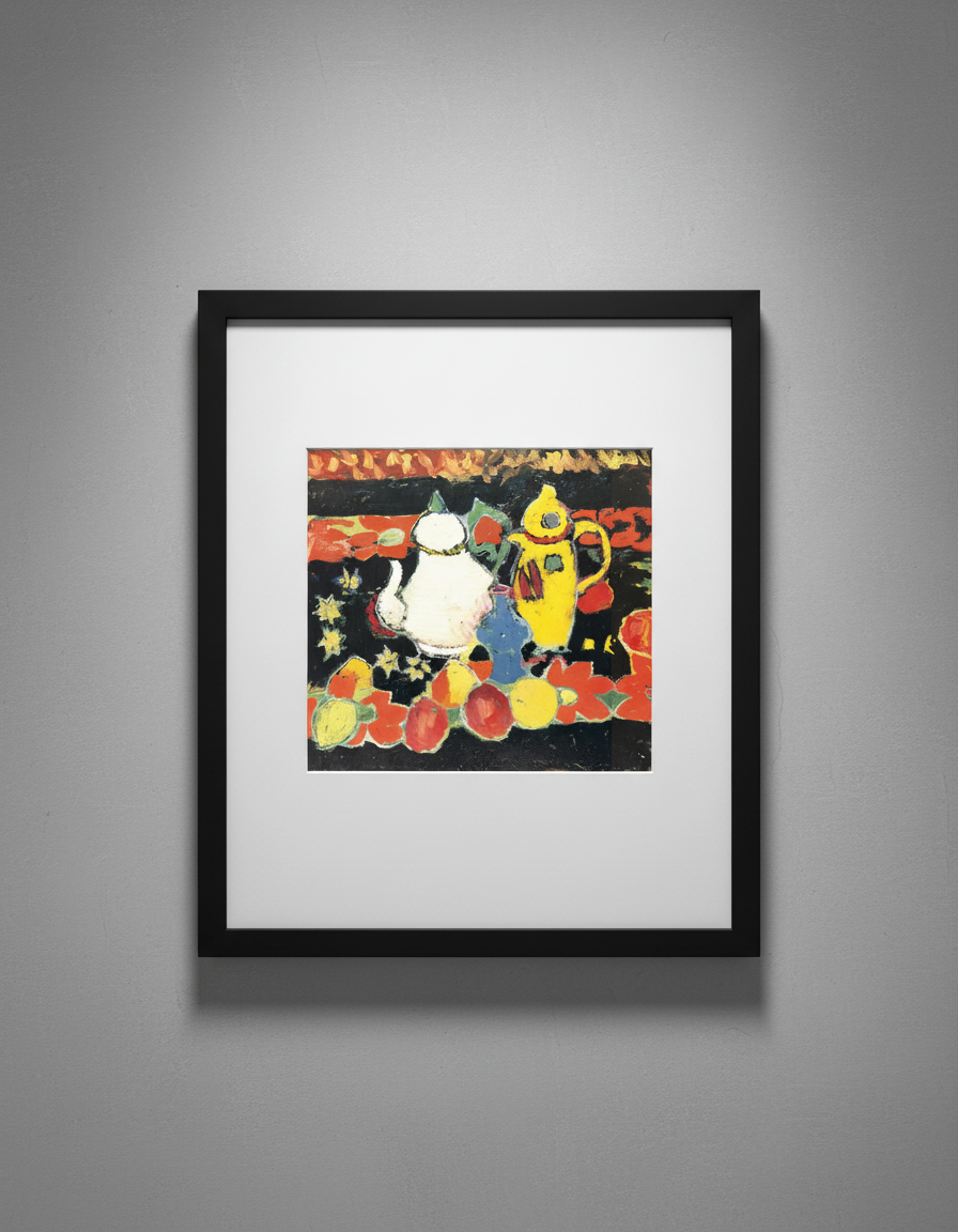 Jawlensky von, Alexej - Nature morte à la cruche jaune et blanche - Tirage d'art