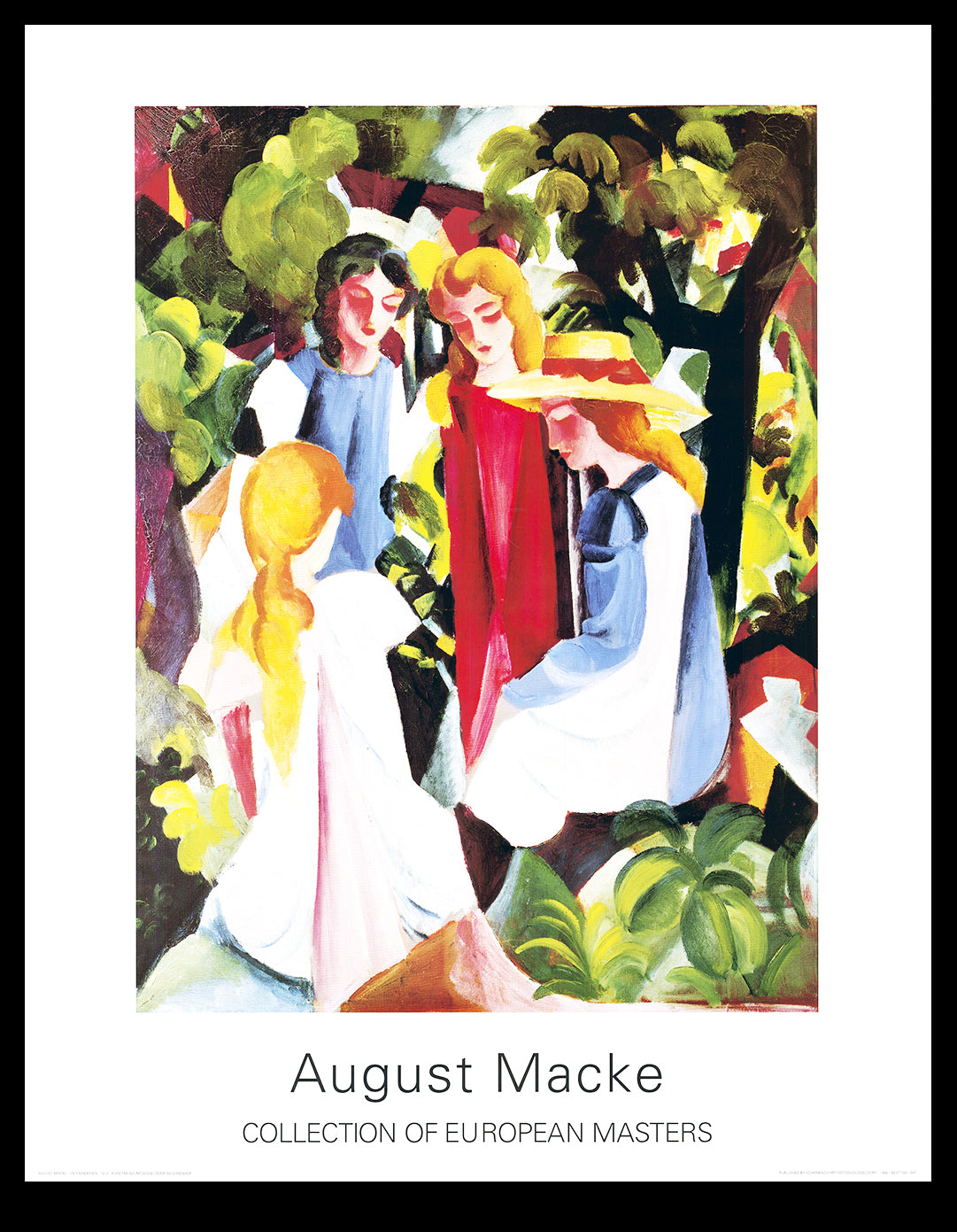 Macke, August - Vier meisjes - Verzameling van Europese meesters