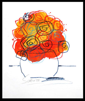 Schlote, Wilhelm - Spiralblumen - Giclée/Hahnemühle - handsigniert