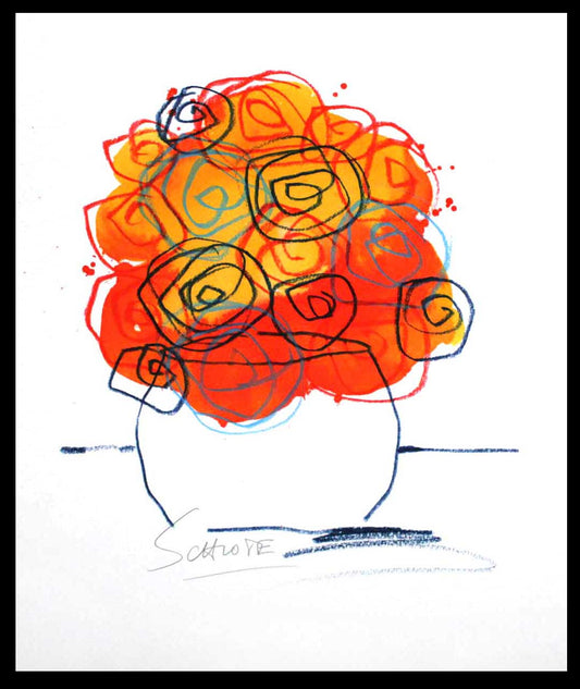 Schlote, Wilhelm - Spiralblumen - Giclée/Hahnemühle - handsigniert