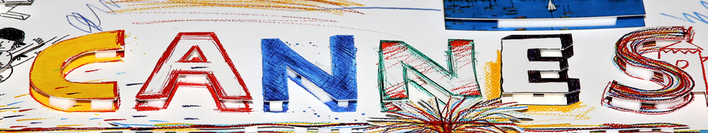 Schlote, Wilhelm - Cannes - Construction 3D - signé à la main