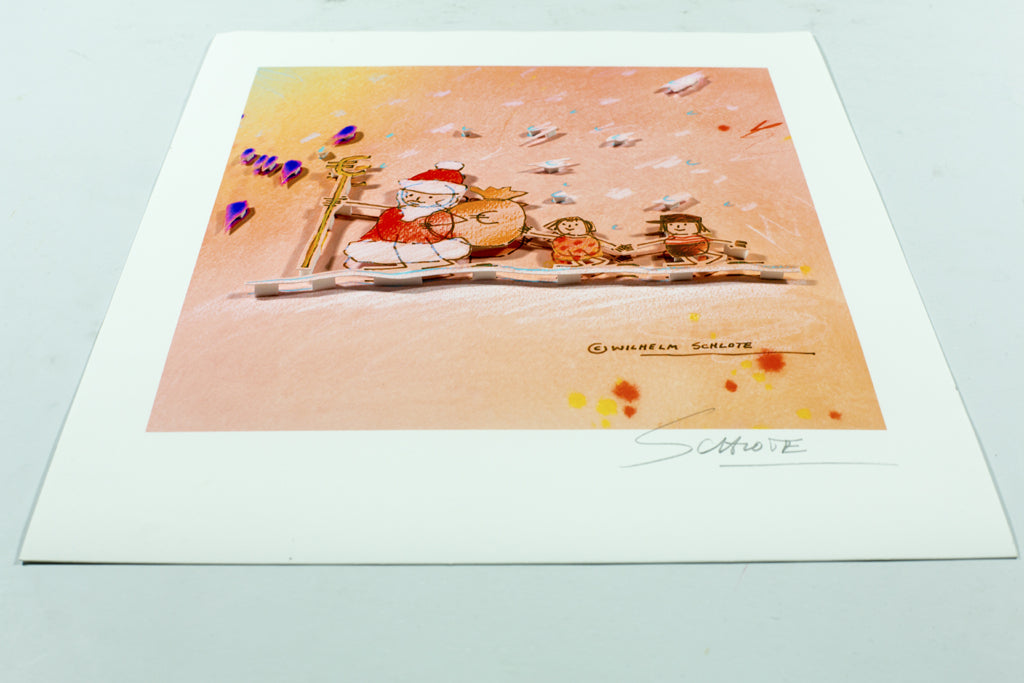 Schlote, Wilhelm - WEIHNACHTsgeld - Giclée/Hahnemühle - handsigniert