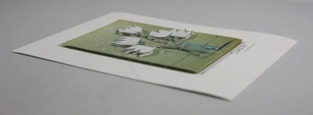 Schlote, Wilhelm - Weiße Tulpen II - 3D-Konstruktion - handsigniert Clever Art