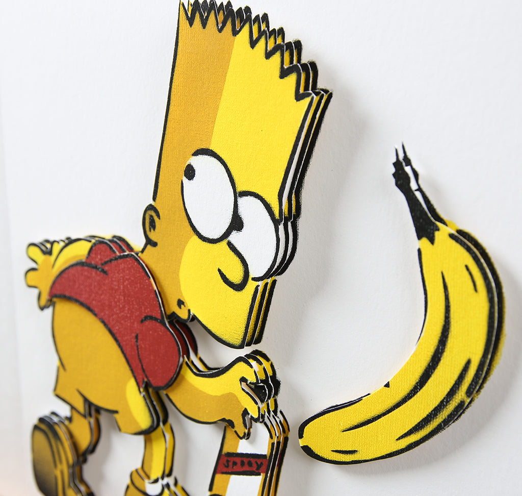 Baumgärtel, Thomas - Bart-Banane - 3D-Konstruktion - handsigniert