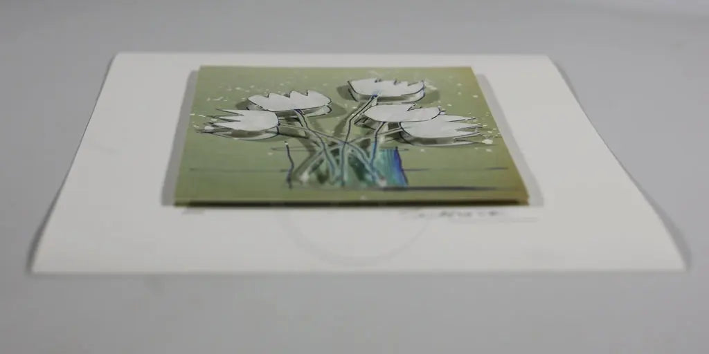 Schlote, Wilhelm - Weiße Tulpen II - 3D-Konstruktion - handsigniert Clever Art