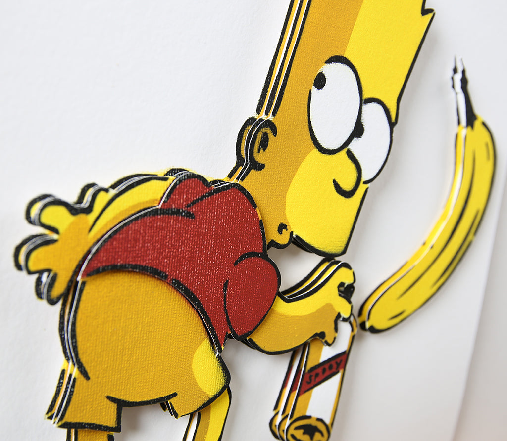 Baumgärtel, Thomas - Bart-Banane - 3D-Konstruktion - handsigniert