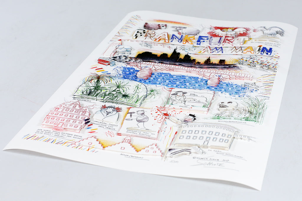Schlote, Wilhelm - Frankfurt - Deluxe - 3D construction - hand signed and numbered