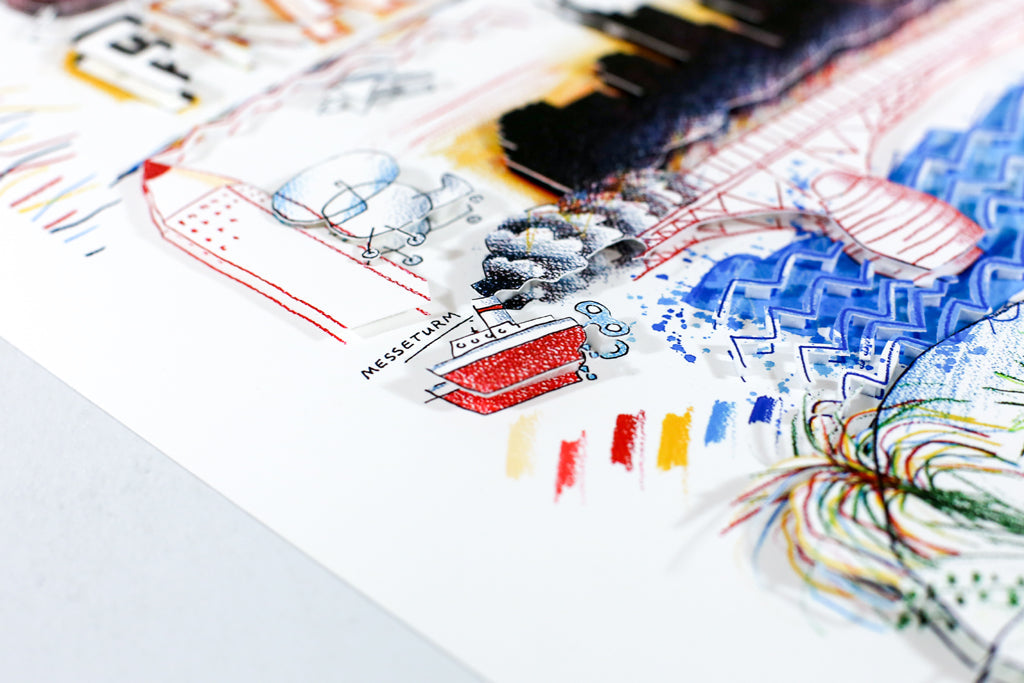 Schlote, Wilhelm - Frankfurt - Deluxe - 3D construction - hand signed and numbered