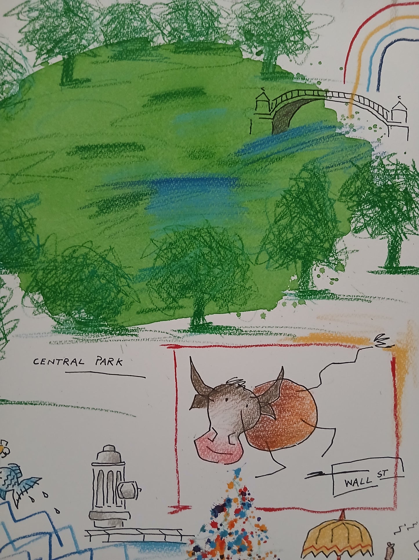 Schlote, Wilhelm - New York - Dessin original - signé UNIQUE