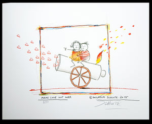 Schlote, Wilhelm - Make love not war - Giclée/Hahnemühle - handsigniert