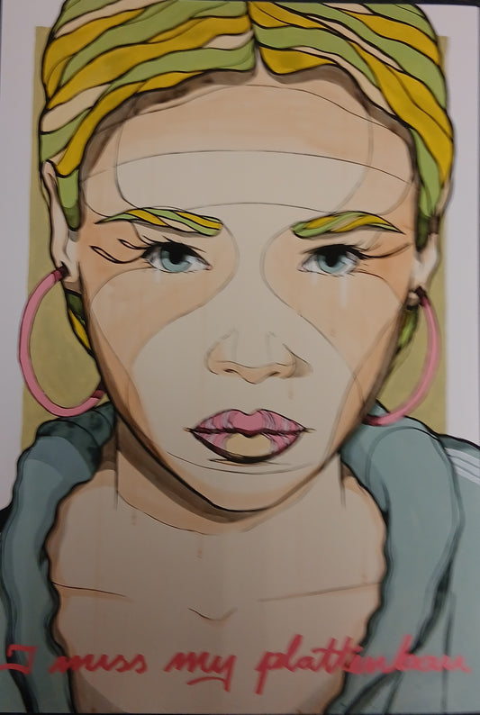 El Bocho - I miss my Plattenbau - 2020 - Giclee - hand signed