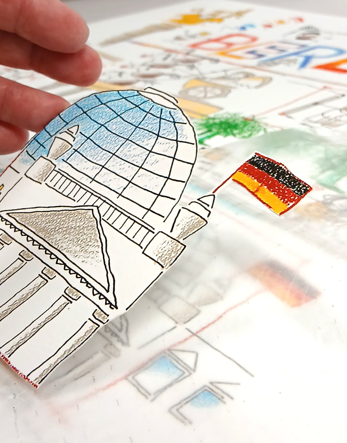 Schlote, Wilhelm - Berlin - 3D-Konstruktion - DIY Bastelset - handsigniert