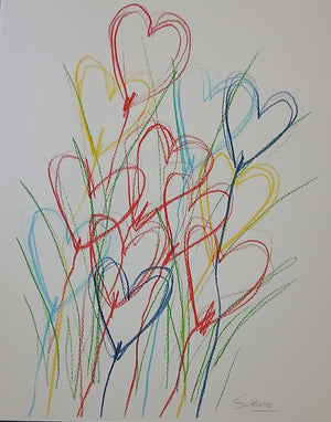 Schlote, Wilhelm - Les Fleurs d'Amour - Original-Grafik - handsigniert
