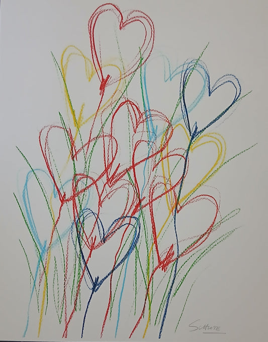Schlote, Wilhelm - Les Fleurs d'Amour - Original-Grafik - handsigniert
