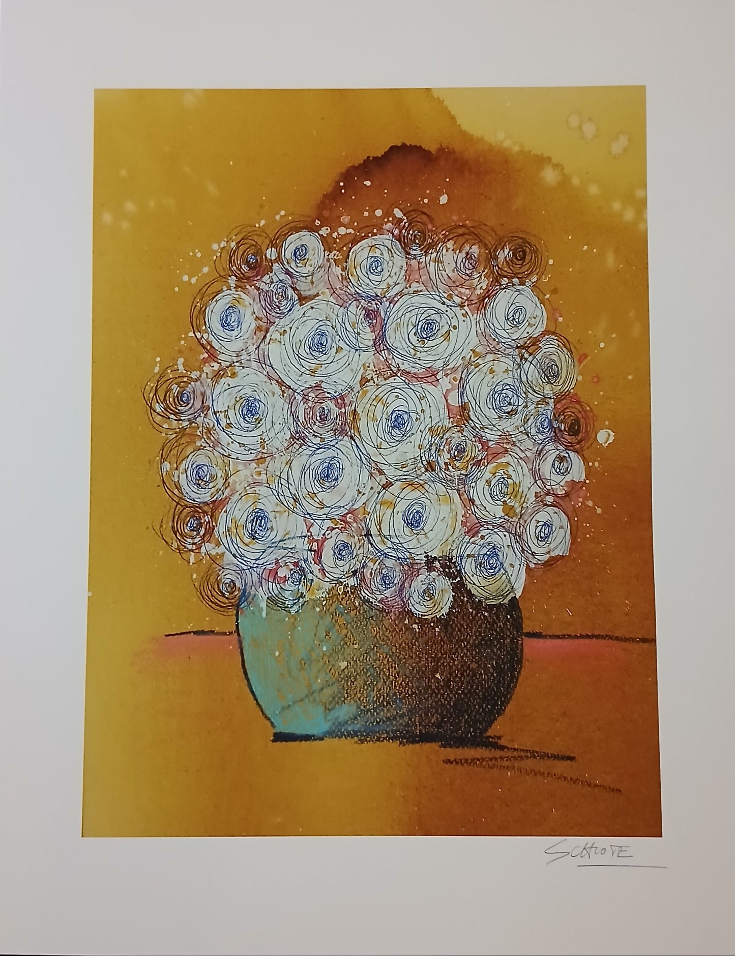 Schlote, Wilhelm - Bouquet - Giclée - handsigniert