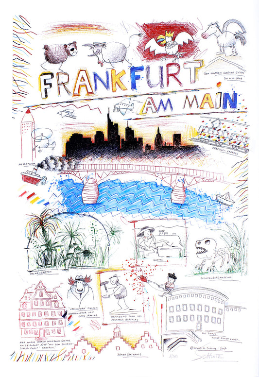 Schlote, Wilhelm - Frankfurt - Deluxe - 3D construction - hand signed and numbered