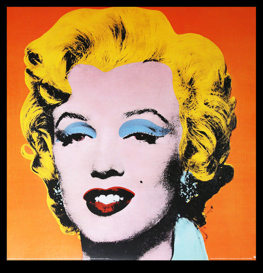 Warhol, Andy - Marilyn - oranje - kunstdruk - 65 x 65 cm