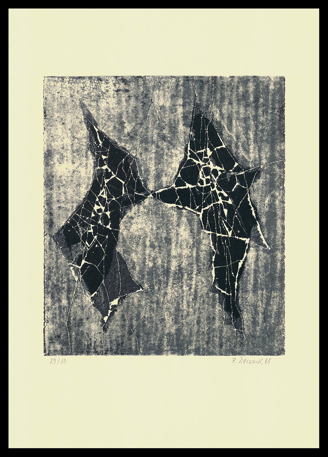 Dorwarth, Rainer - compositie - kleurenlitho - handgesigneerd