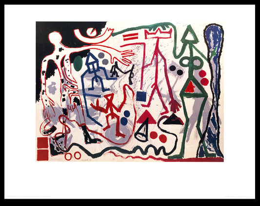 Penck, AR - Ten X Den X Zen 1 - kleur offset - 70x90 cm