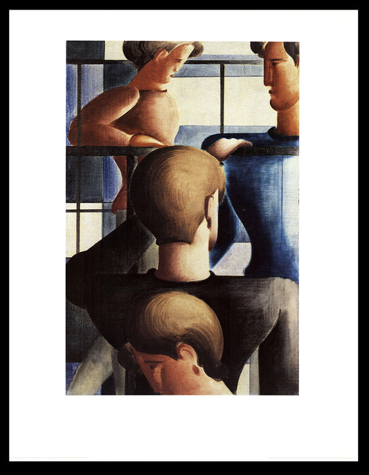 Schlemmer, Oskar - Groupe à la balustrade - Tirage d'art