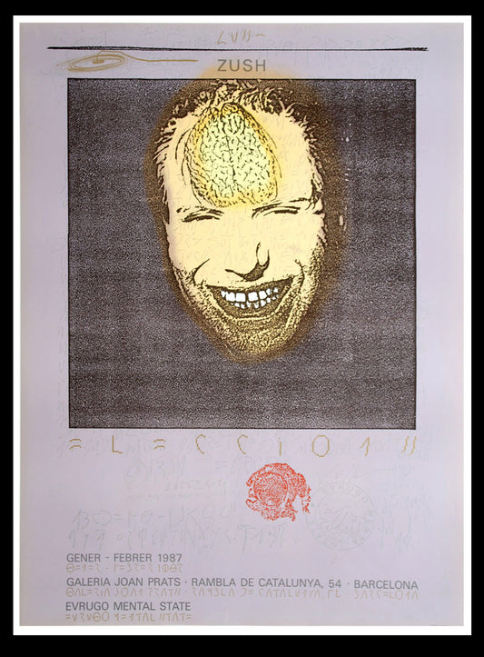 Zush - Galeria Joan Prats - 1987 - Plaque