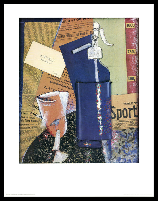 Carrà, Carlo - Sifone Di Seltz - Kunstdruck nach Original von 1914