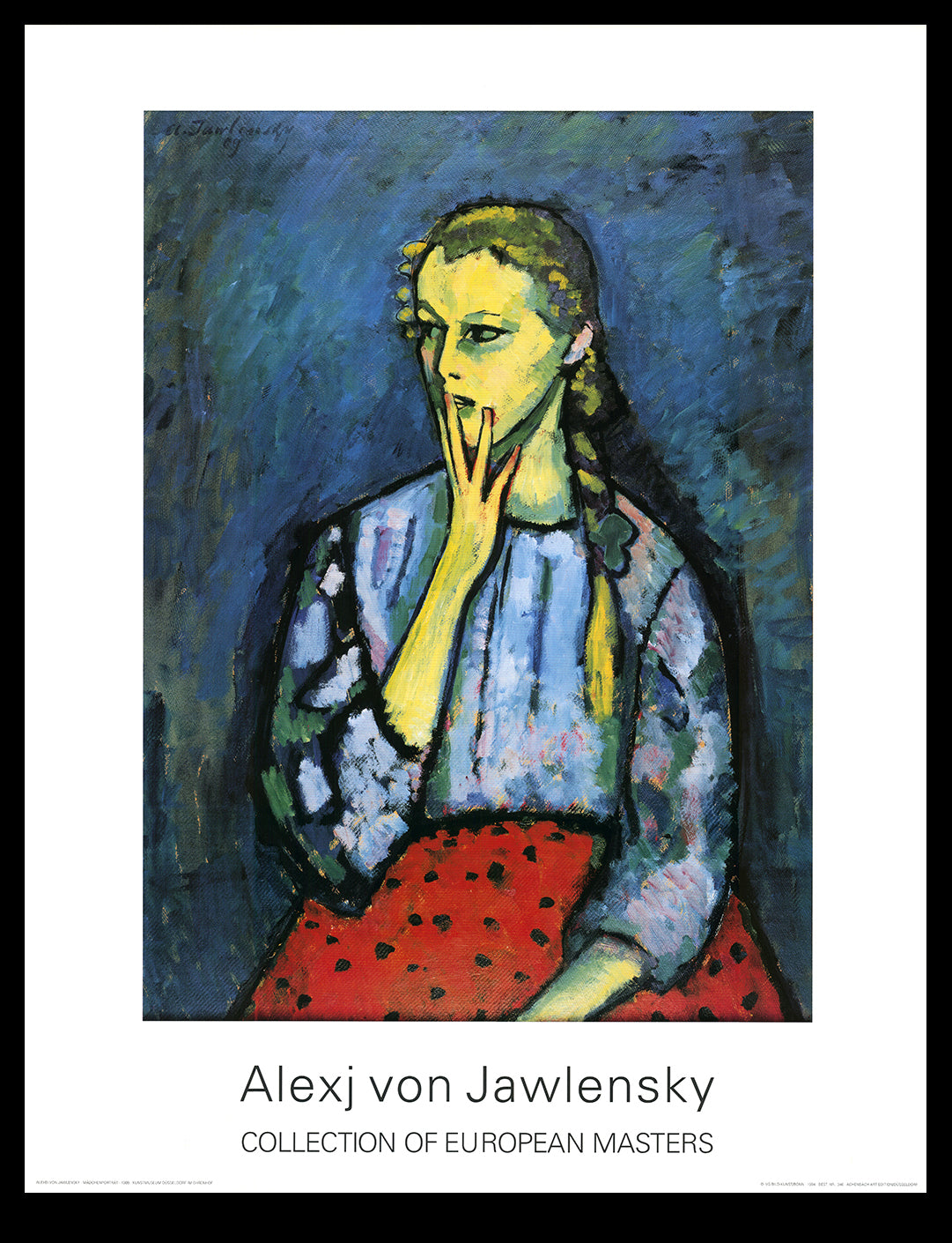 Jawlenski von, Alexej - Mädchenportrait - Collection of European Masters