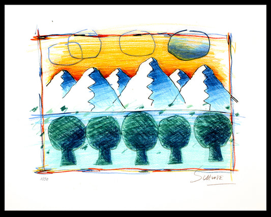Schlote, Wilhelm - Paysage - Giclee - handsigniert