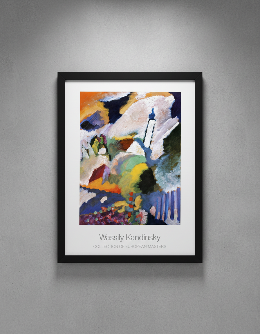 Kandinsky, Wassily - Église de Murnau - Collection de maîtres européens