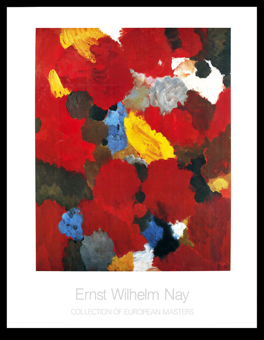 Nay, Ernst Wilhelm - Gele veer in rood - Collectie van Europese meesters