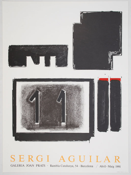 Aguilar, Sergi - Galeria Joan Prats - tentoonstellingsaffiche (1991)