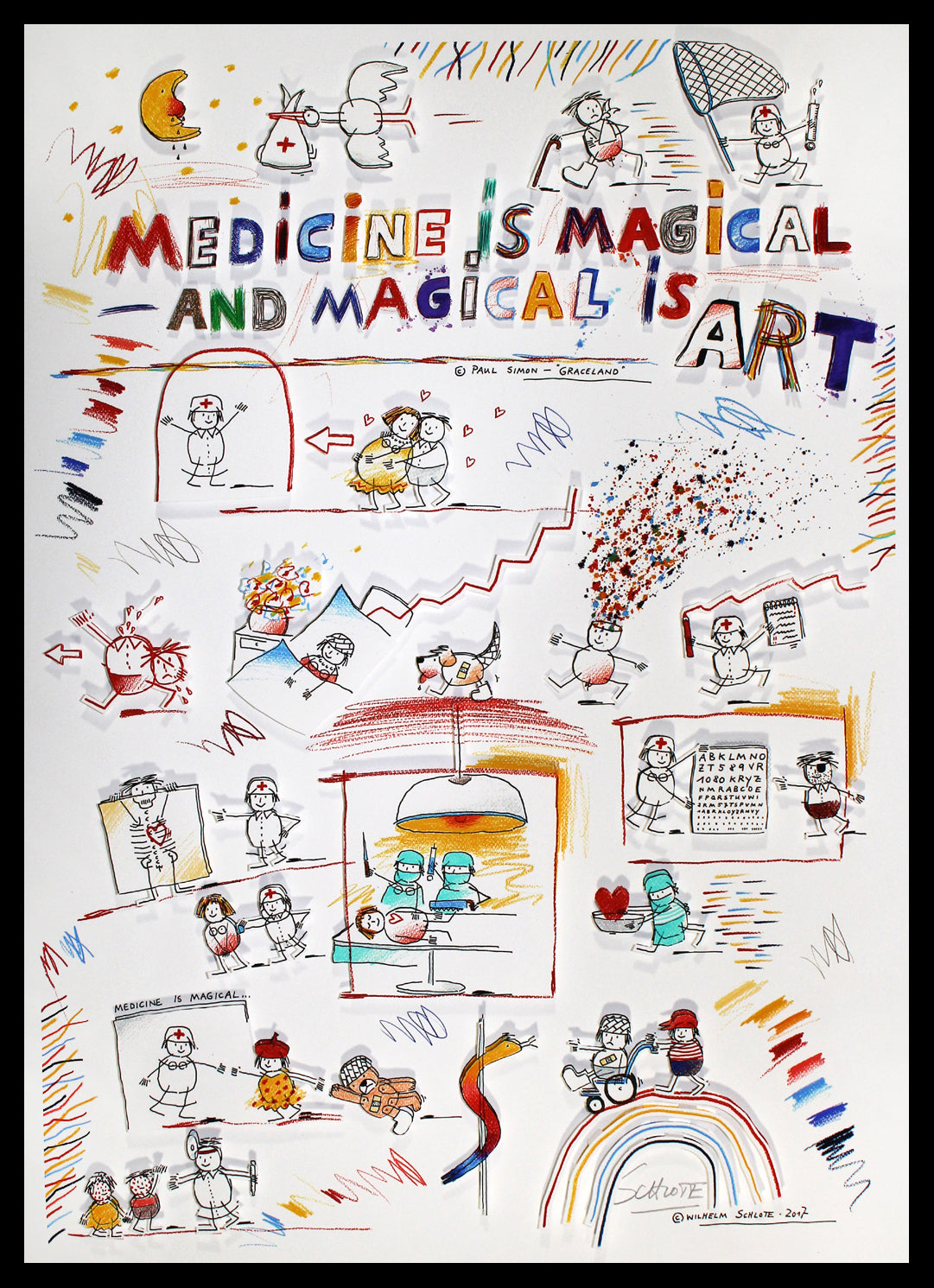 Schlote, Wilhelm - Medicine is Magical and Magical is ART - 3D - handsigniert
