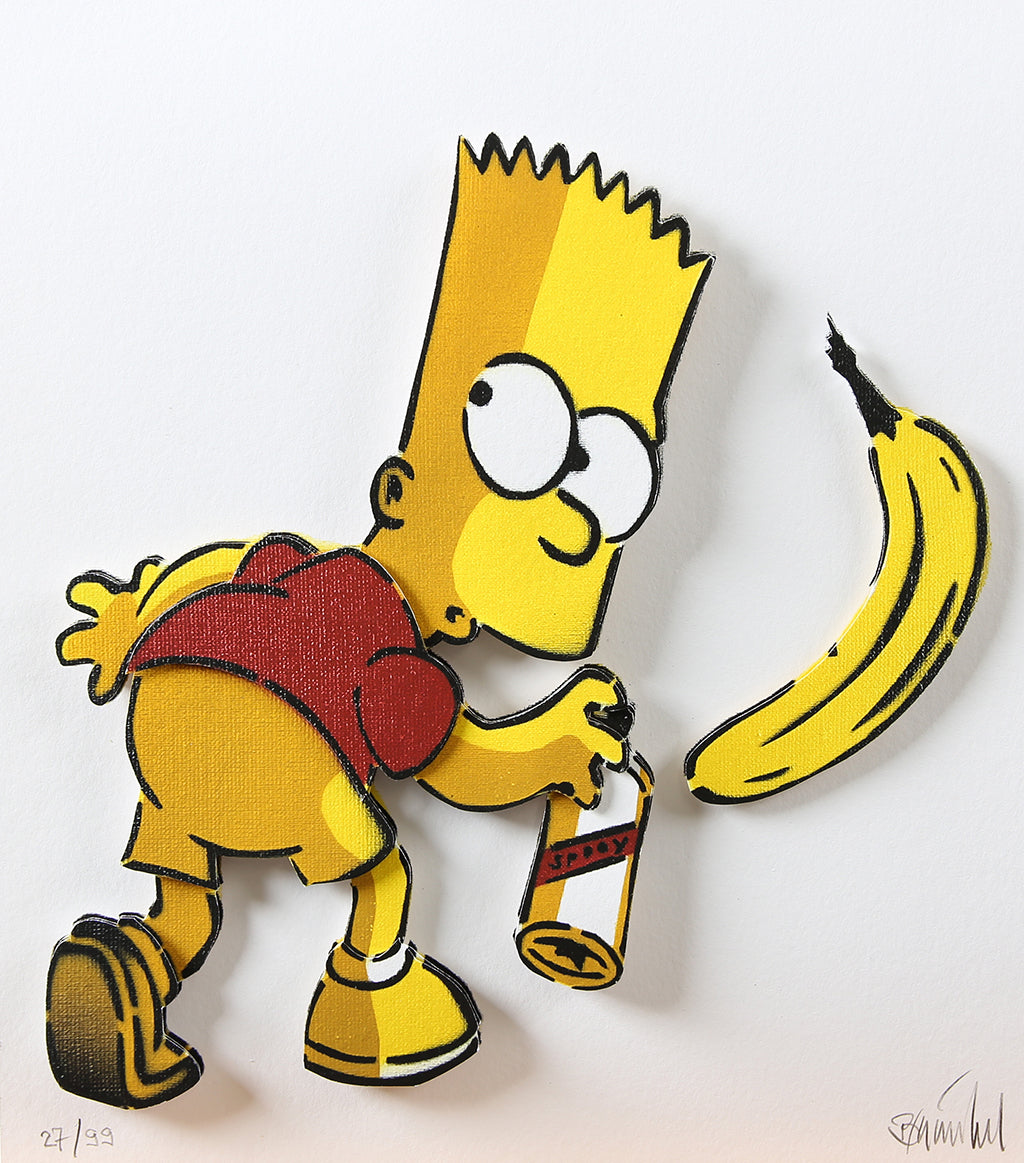 Baumgärtel, Thomas - Bart-Banane - 3D-Konstruktion - handsigniert