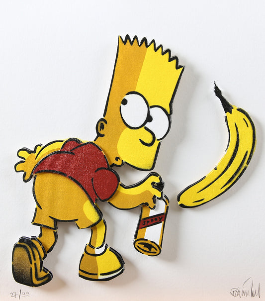 Baumgärtel, Thomas - Bart-Banane - 3D-Konstruktion - handsigniert