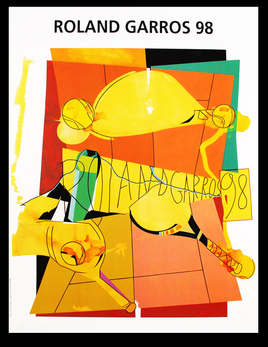 Télémaque, Hervé - Roland Garros, 1998 - Kleurenoffsetlithografie