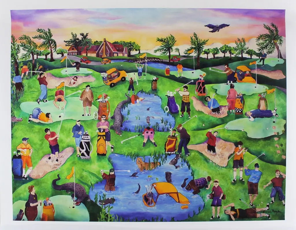 Pergola, Linnea - Golf Course - handsigniert - Giclee Clever Art