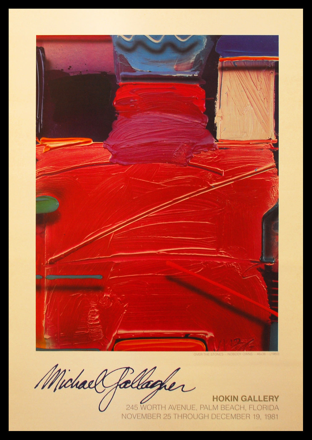 Gallagher, Michael - Over the stones, 1981 - color offset lithograph