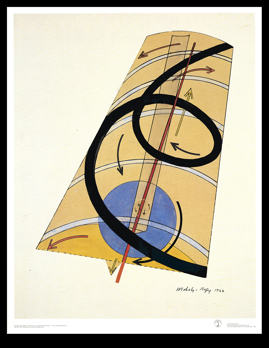 Moholy-Nagy, László - Kinetisch-constructief systeem - Kunstdruk