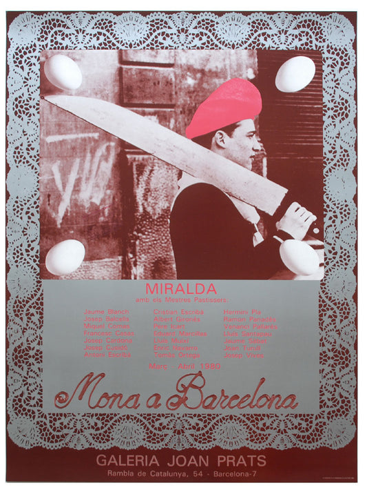 Miralda - Mona a Barcelona - exhibition poster