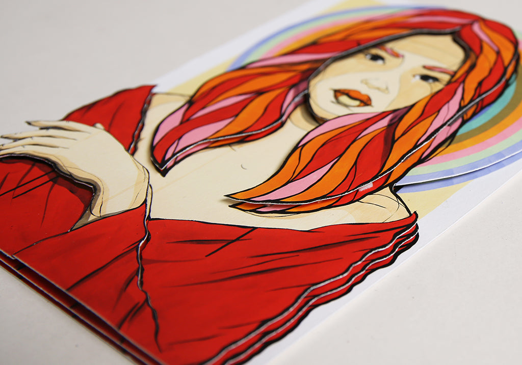 El Bocho - Madonna - 3D - handgesigneerd - oplage 150 - formaat 21 x 14,8 cm