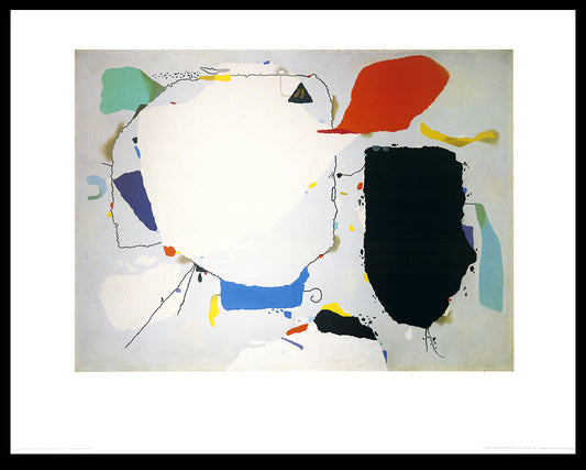 Baumeister, Willi - Monturi met rood en blauw - Kunstdruk