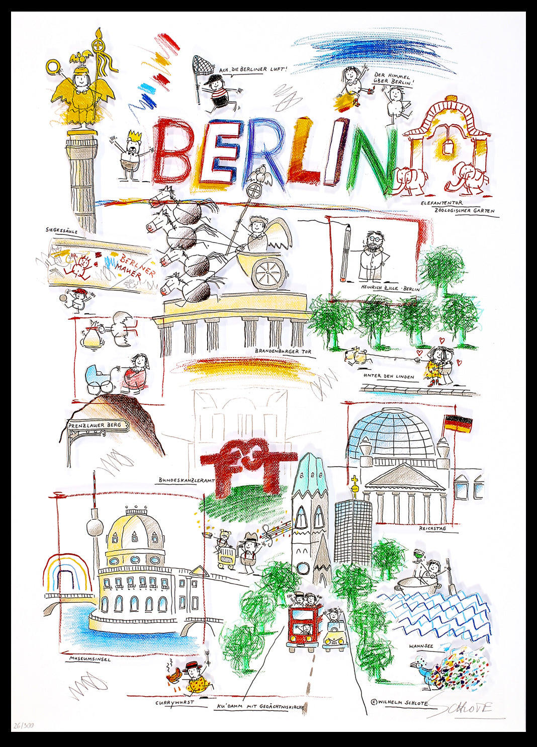 Schlote, Wilhelm - Berlin, 2016 - Giclee - handsigniert