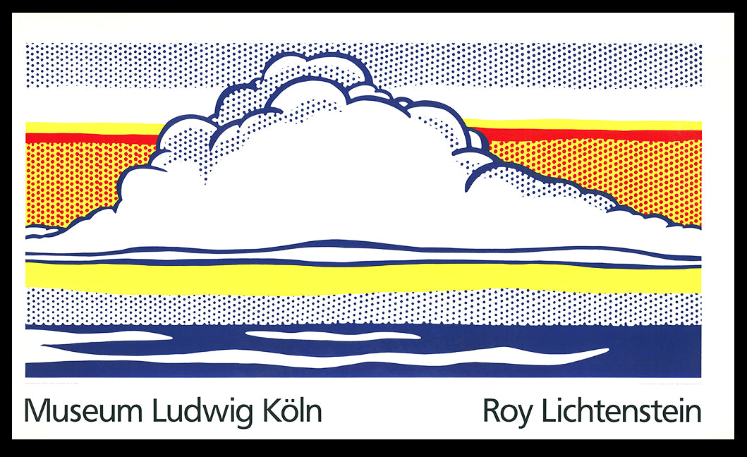 Lichtenstein, Roy - Cloud and Sea - Museum Ludwig Köln - Farbsiebdruck