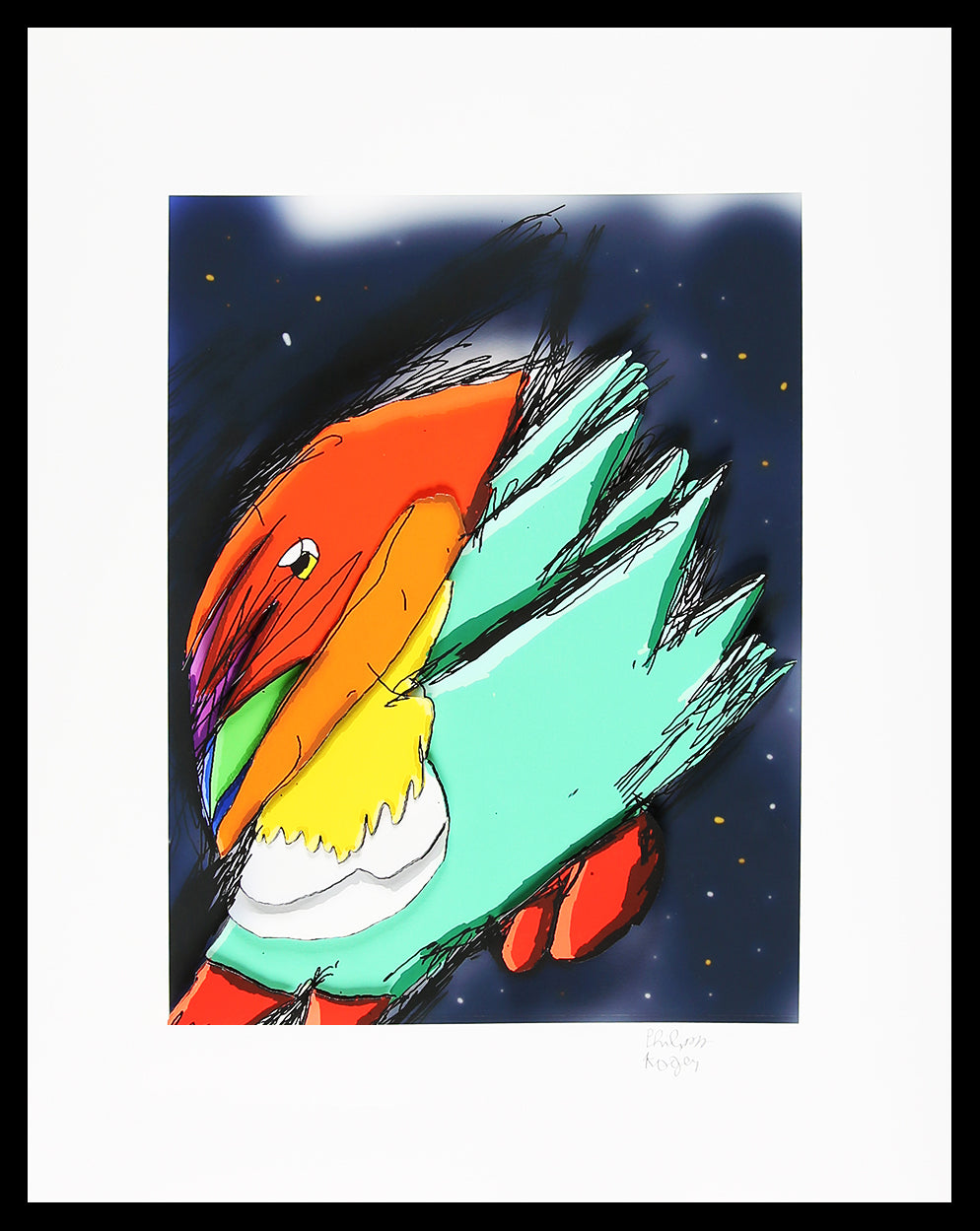 Koger, Philipp - Der Silvesterischeraumvogel - Giclee - handsigniert