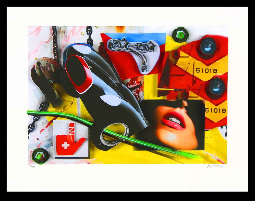 Klasen, Peter - Robinet / Black / Car / Sourire - Giclee - handsigniert