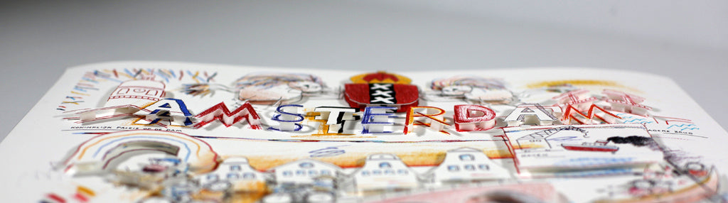 Schlote, Wilhelm - Amsterdam - 3D constructie - handgesigneerd