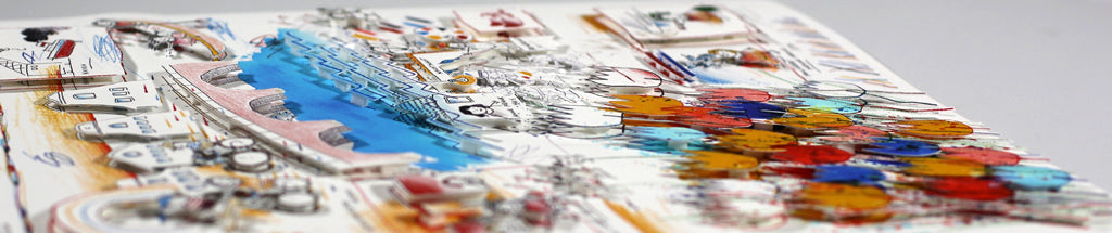 Schlote, Wilhelm - Amsterdam - 3D constructie - handgesigneerd