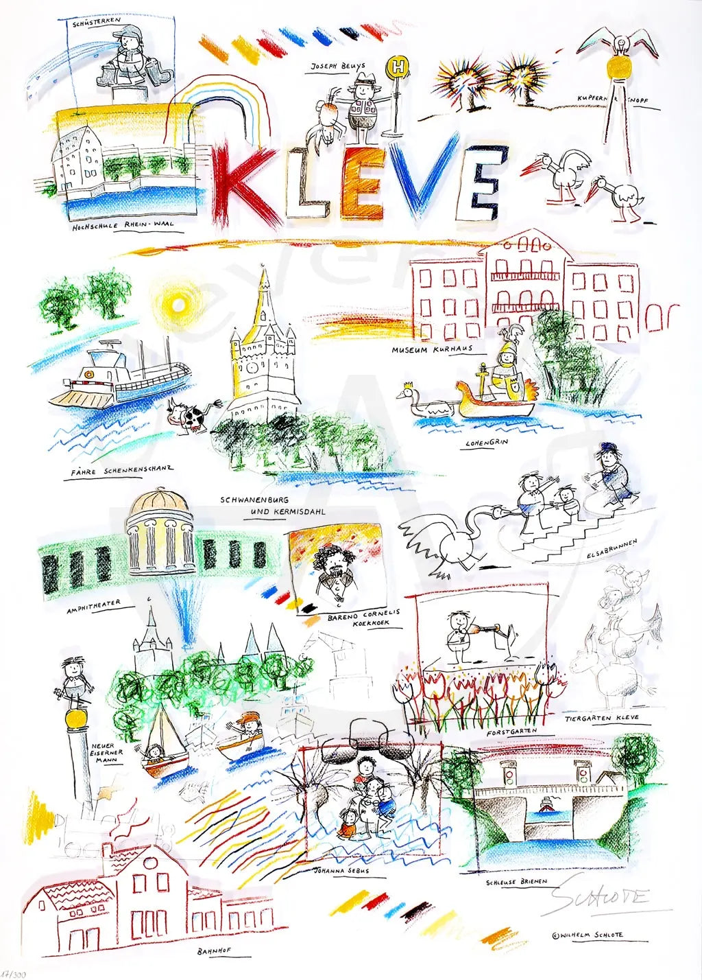 Schlote, Wilhelm - Kleve - 3D - handsigniert Clever Art