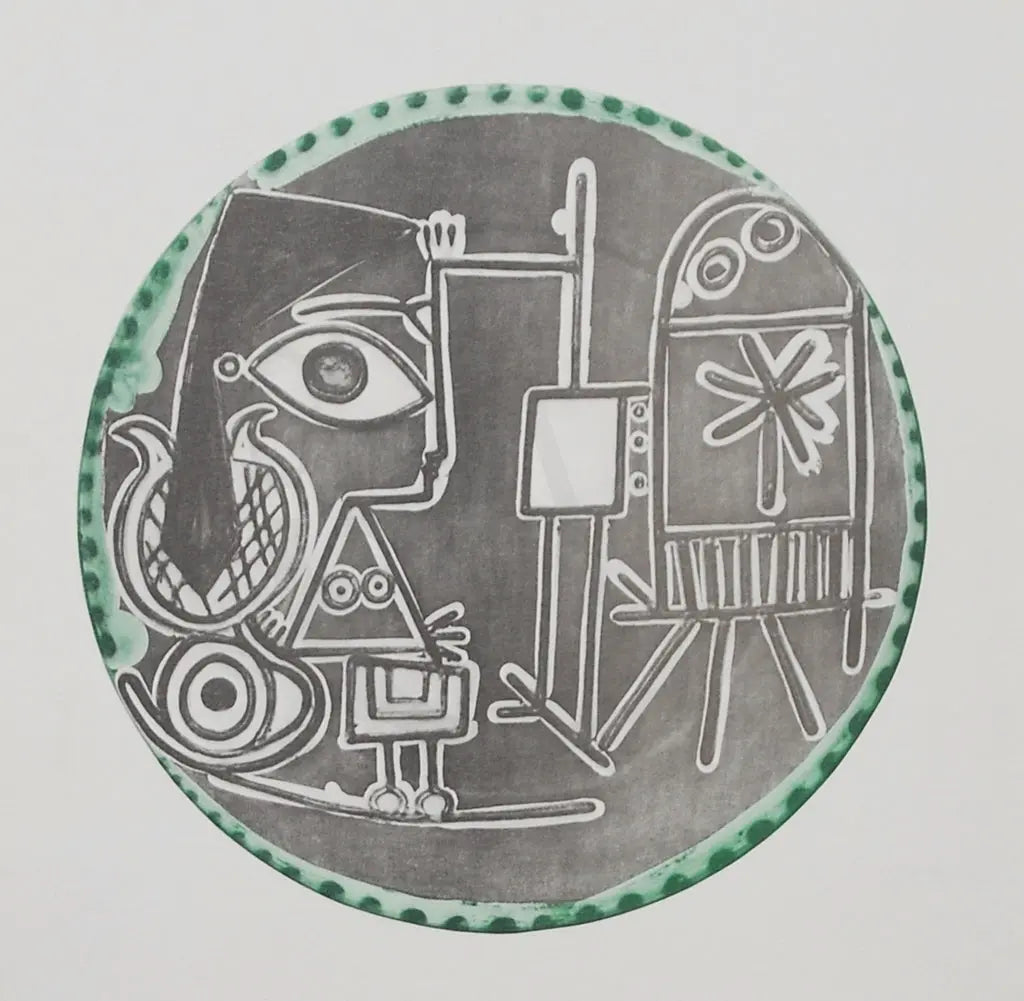 Picasso, Pablo - Picasso At Pace/Columbus - Farboffsetlithografie Clever Art